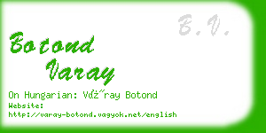botond varay business card
